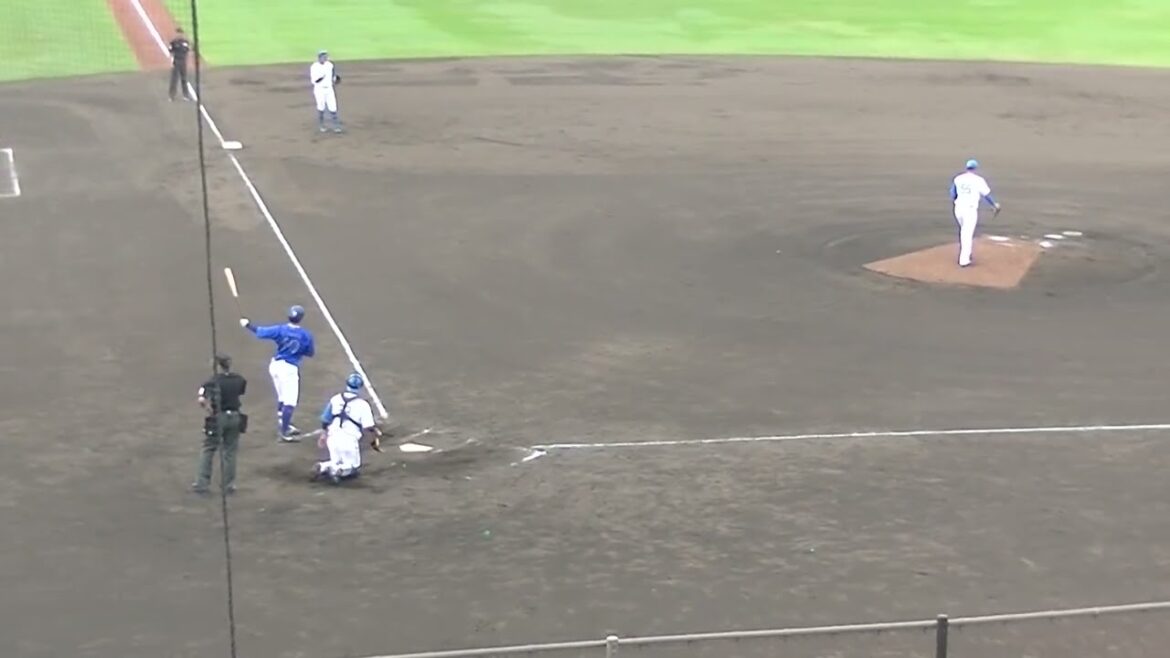 フォアボールを選ぶ知野直人【日本ハムファイターズ対 横浜DeNAベイスターズ2024年5月8日】