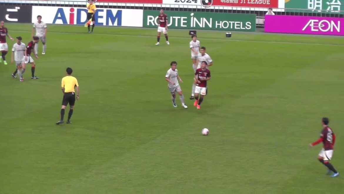 伊藤敦樹の守備～ショルツのドリブル～中島翔哉のチアゴサンタナへのパス。 浦和レッズ vs 京都サンガFC 2024年5月15日 Jリーグ