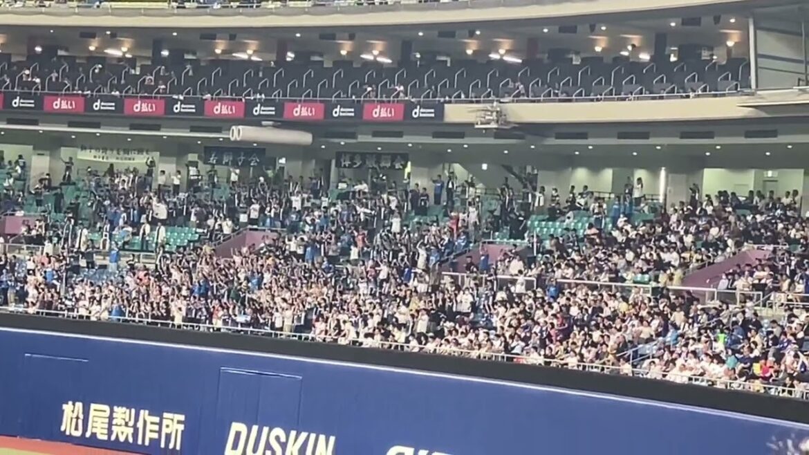ピッチャーの隅田に「ここまで飛ばせ」コールをするライオンズファン(2024/5/29)