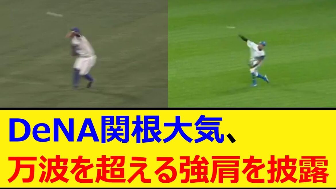DeNA関根大気、万波を超える強肩を披露【プロ野球、なんJ、なんG反応】【2ch、5chまとめ】【横浜DeNAベイスターズ、ベイスターズ、関根、アウトカウント、ファイターズ、万波中正、レーザービーム】 DeNA関根大気、万波を超える強肩を披露【プロ野球、なんJ、なんG反応】【2ch、5chまとめ】【横浜DeNAベイスターズ、ベイスターズ、関根、アウトカウント、ファイターズ、万波中正、レーザービーム】