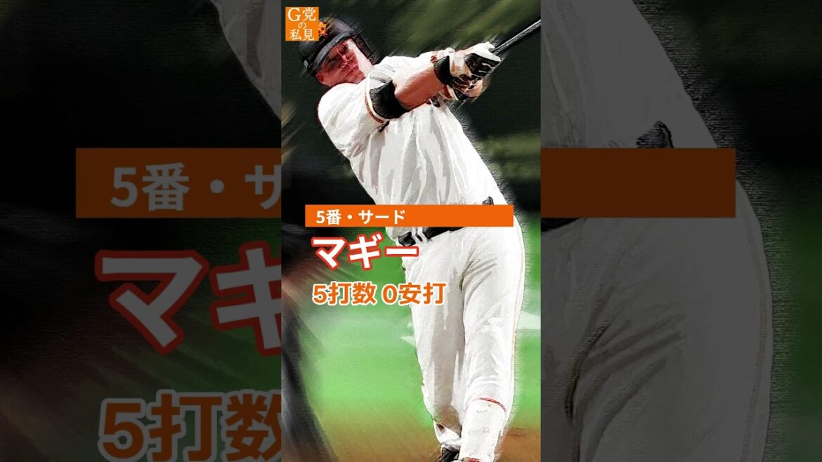 岡本が初めて4番になった日 6年前の今日のスタメン【巨人】2018年6月2日のオーダー  #Shorts