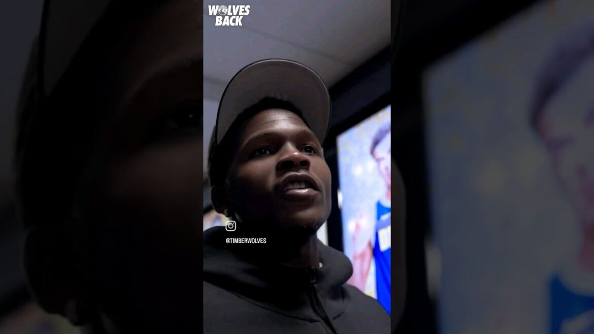 Anthony Edwards Hyping Up KAT After Beating Denver in 7 👀