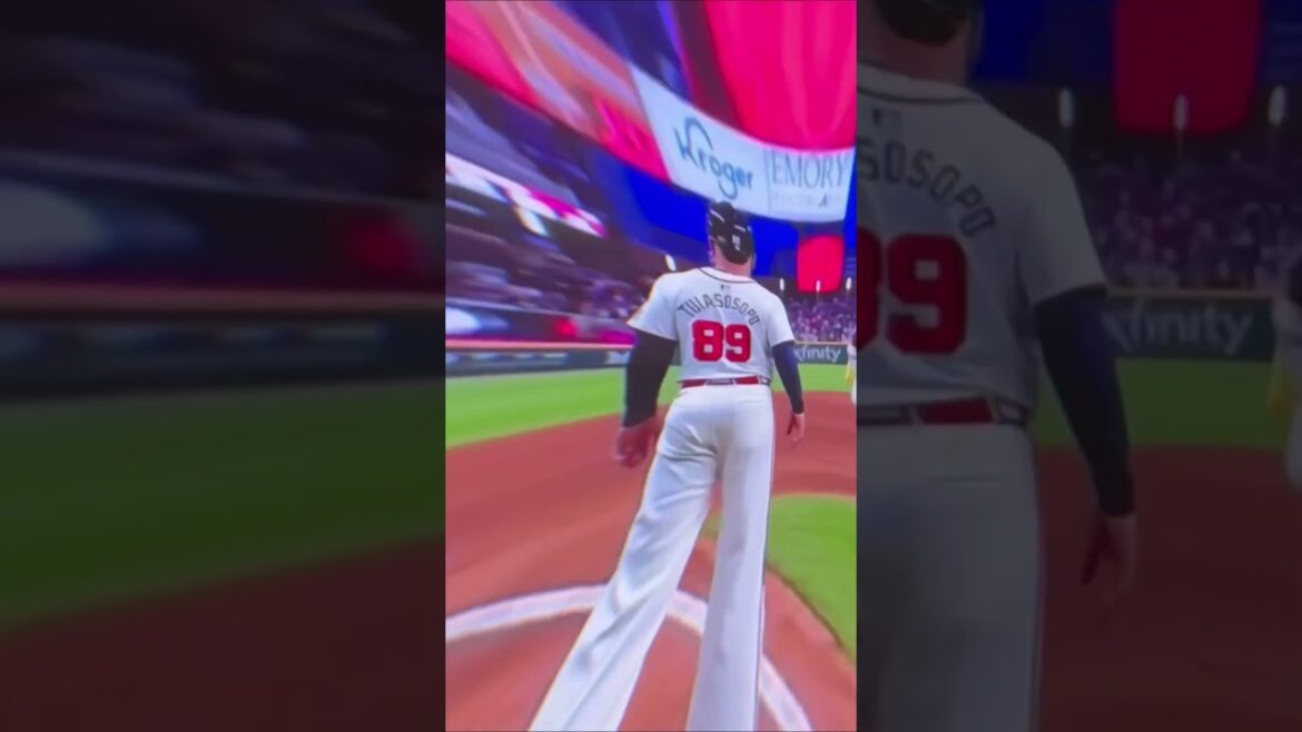 Atlanta Braves Marcell Ozuna homerun to take the lead! ⚾️‼️#shorts #viral #mlb l