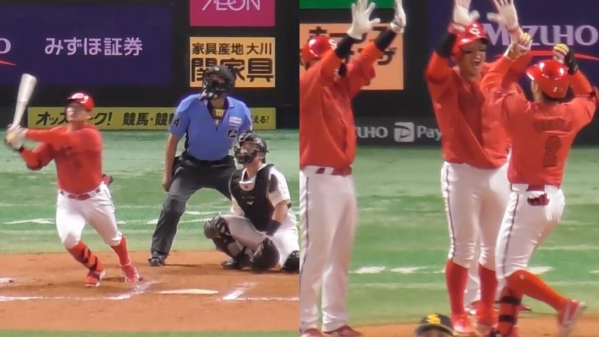 野球は9回2アウトから！田中広輔、起死回生の同点3ラン飛び出す！土壇場で執念を見せた攻撃ハイライト！2024年6月2日