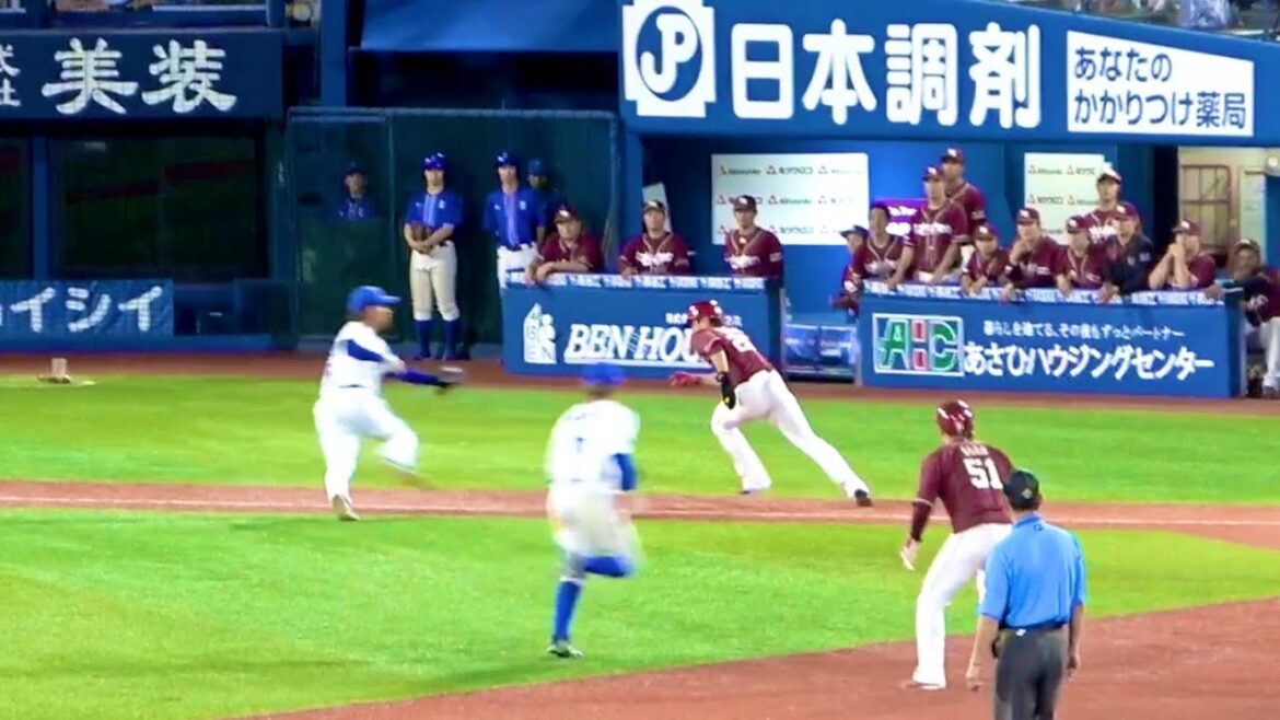 痺れた佐々木千隼のフィールディング！ 冷静なゴロ捕球から飛び出したランナーをタッチアウト 横浜DeNAベイスターズ 2024/5/29