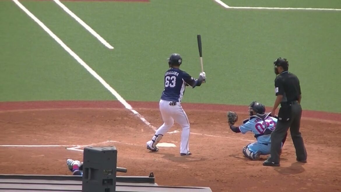 ライオンズ長谷川信哉のバッティングフォーム＜2軍・ヤクルトスワローズ対 西武ライオンズ  2024年5月26日＞