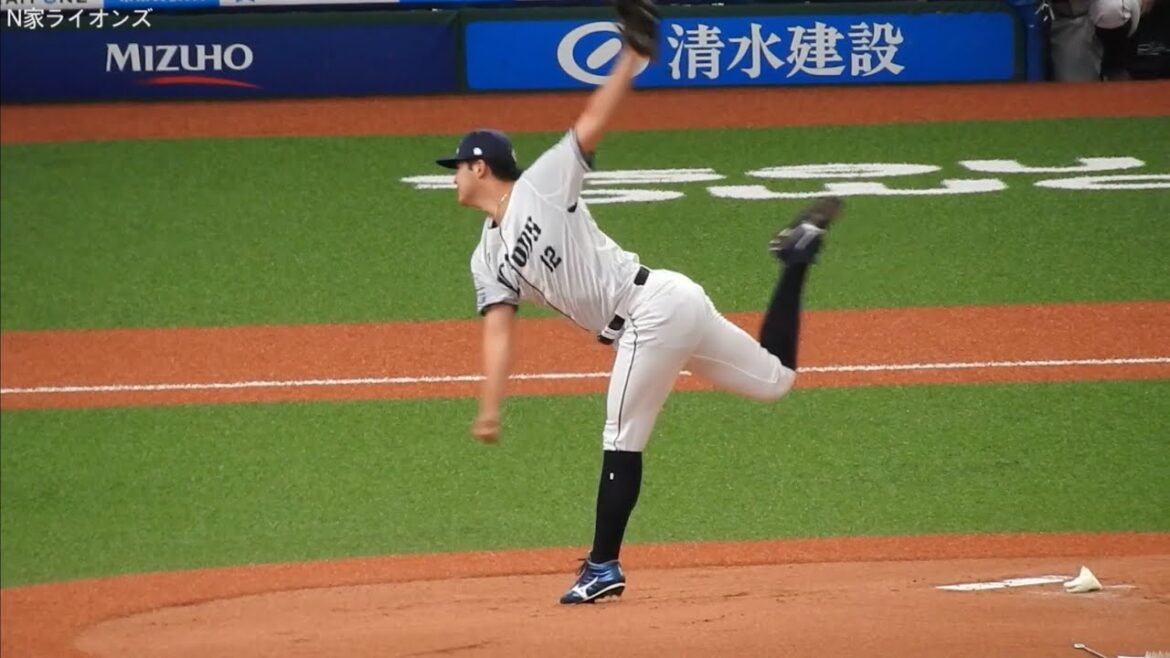 渡邉勇太朗 ピッチングフォーム スロー再生あり2024/05/25 西武対オリックス【埼玉西武ライオンズ】【ベルーナドーム】