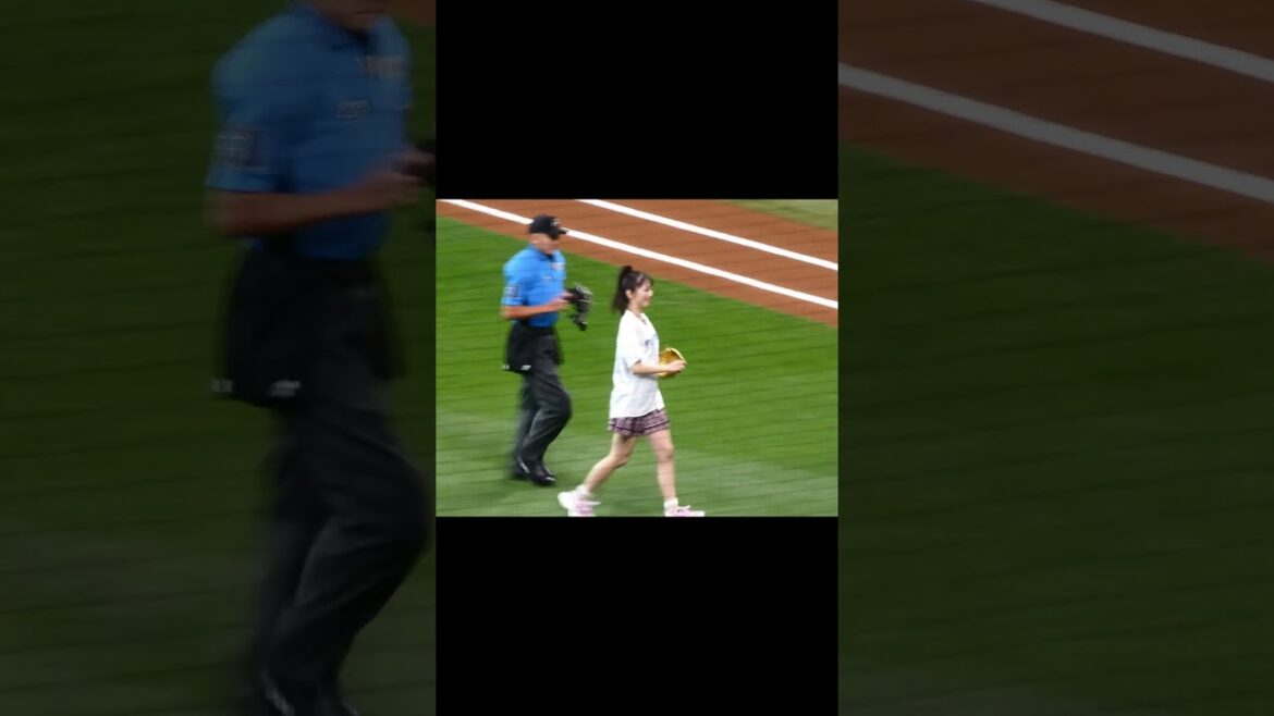 【20240601】モーニング娘。'24　#牧野真莉愛　始球式　交流戦　日ハムVS横浜　#北海道日本ハムファイターズ