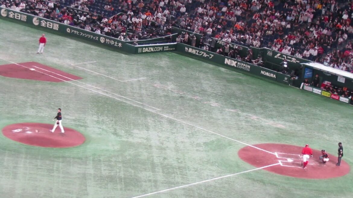 會澤翼を打ち取る大勢＜読売ジャイアンツ 対 広島カープ 2024年4月13日＞