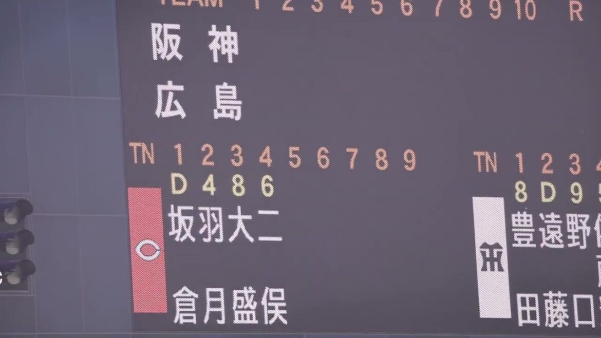 広島カープ二軍スタメン発表　対阪神タイガース　2024.6.5