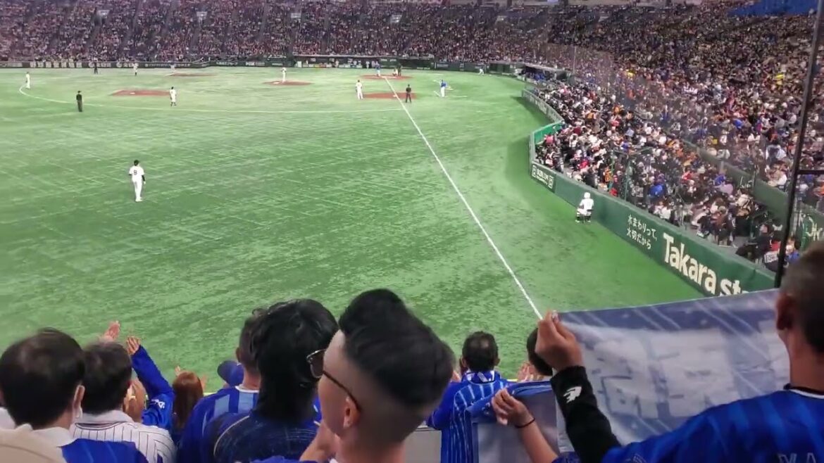 20240405　打者は東克樹♪ 【#左腕のテーマ】横浜DeNAﾍﾞｲｽﾀｰｽﾞ　左投手の汎用応援歌　3回表@東京ﾄﾞｰﾑ･ﾚﾌﾄ外野