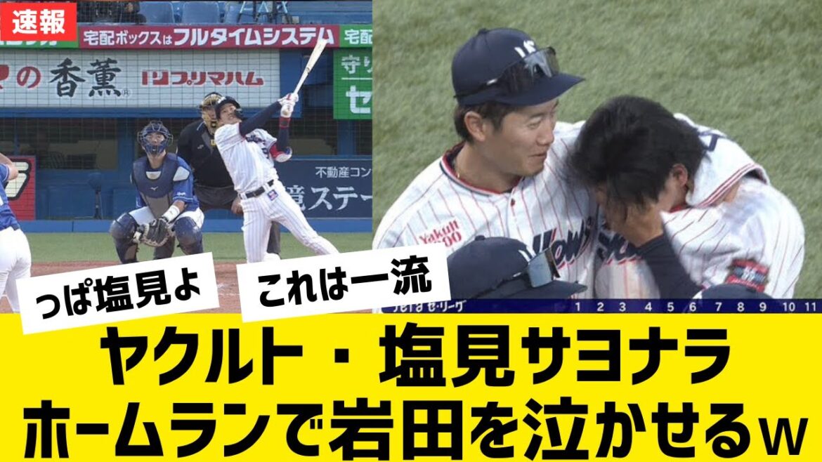 【速報】ヤクルト塩見、サヨナラホームランで岩田を泣かせるwwww【なんjプロ野球反応集】 【速報】ヤクルト塩見、サヨナラホームランで岩田を泣かせるwwww【なんjプロ野球反応集】