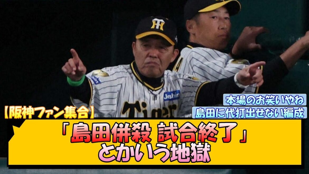 【阪神ファン集合】「島田ゲッツー試合終了」とかいう地獄【なんJ/2ch/5ch/ネット 反応 まとめ/阪神タイガース/岡田監督/岩崎優/大竹耕太郎/森下翔太】
