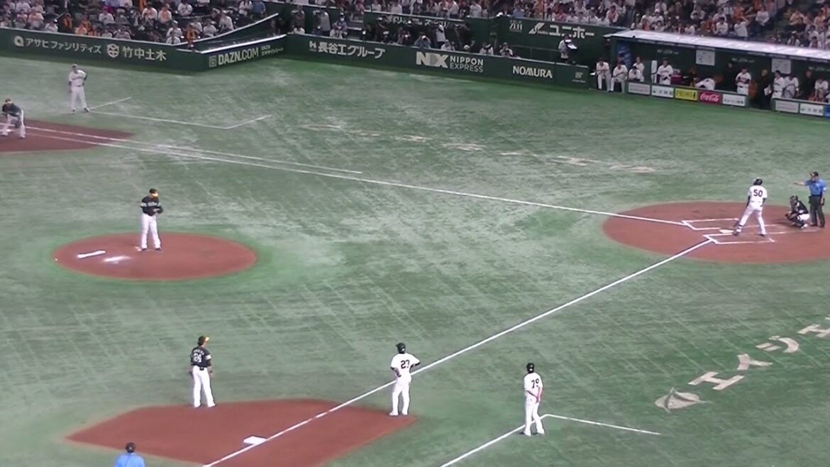 【阿部采配】物議を醸すことになるオコエ瑠偉の無死一、三塁でのセーフティスクイズ失敗（2024年5月28日 読売ジャイアンツ対 福岡ソフトバンクホークス）