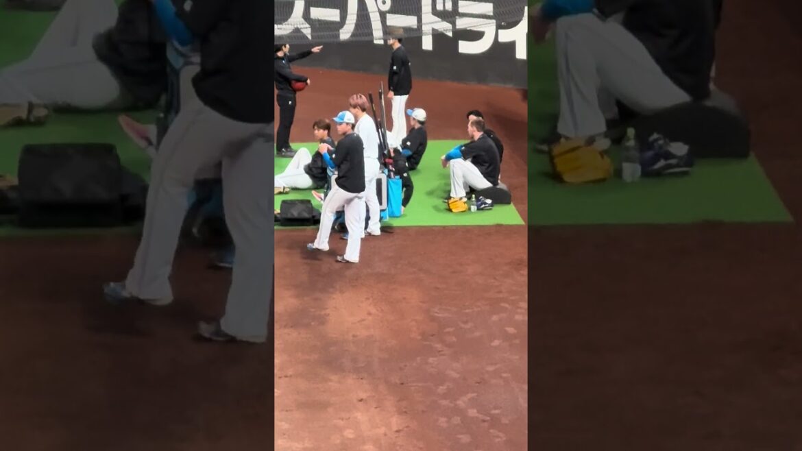 日ハム　スズケン　＃47 #鈴木健矢  見えにくいけど今日は居ました！！ #プロ野球 #北海道日本ハムファイターズ