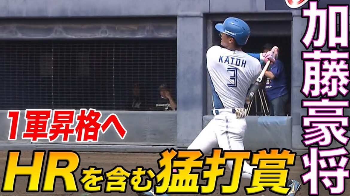 加藤豪将HRを含む猛打賞!　レイエス・山口HR　6/6 北海道日本ハムvs千葉ロッテ～ファーム～ハイライト『GAORAプロ野球中継～ファーム～（北海道日本ハムファイターズ）