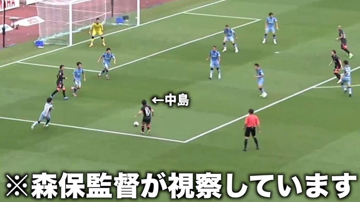 ジュビロ磐田相手にJ1ってレベルじゃないパスをする中島翔哉
