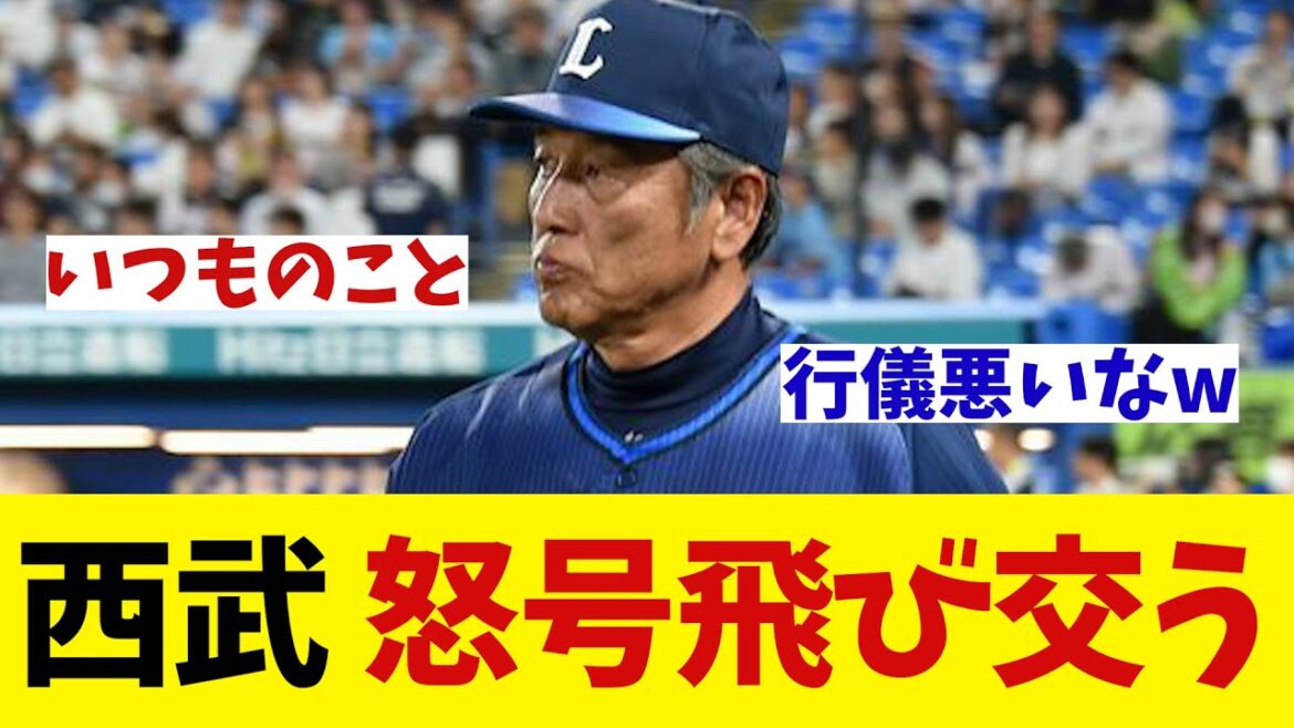 西武　4連敗でファンの怒号が飛び交うwwwww【野球情報】【2ch 5ch】【なんJ なんG反応】