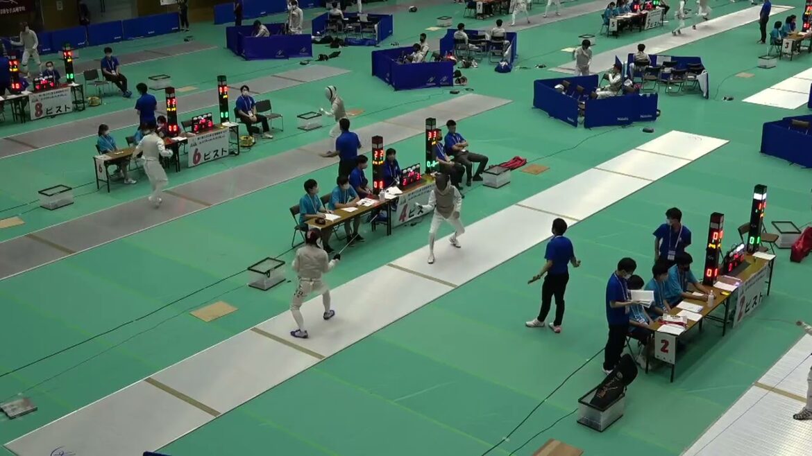 2021年IH フェンシング 男子 フルーレ 予選7プール 山口翔大 翔陽(熊本) vs ロレンツォーニダビデ凌河 YIS(神奈川)