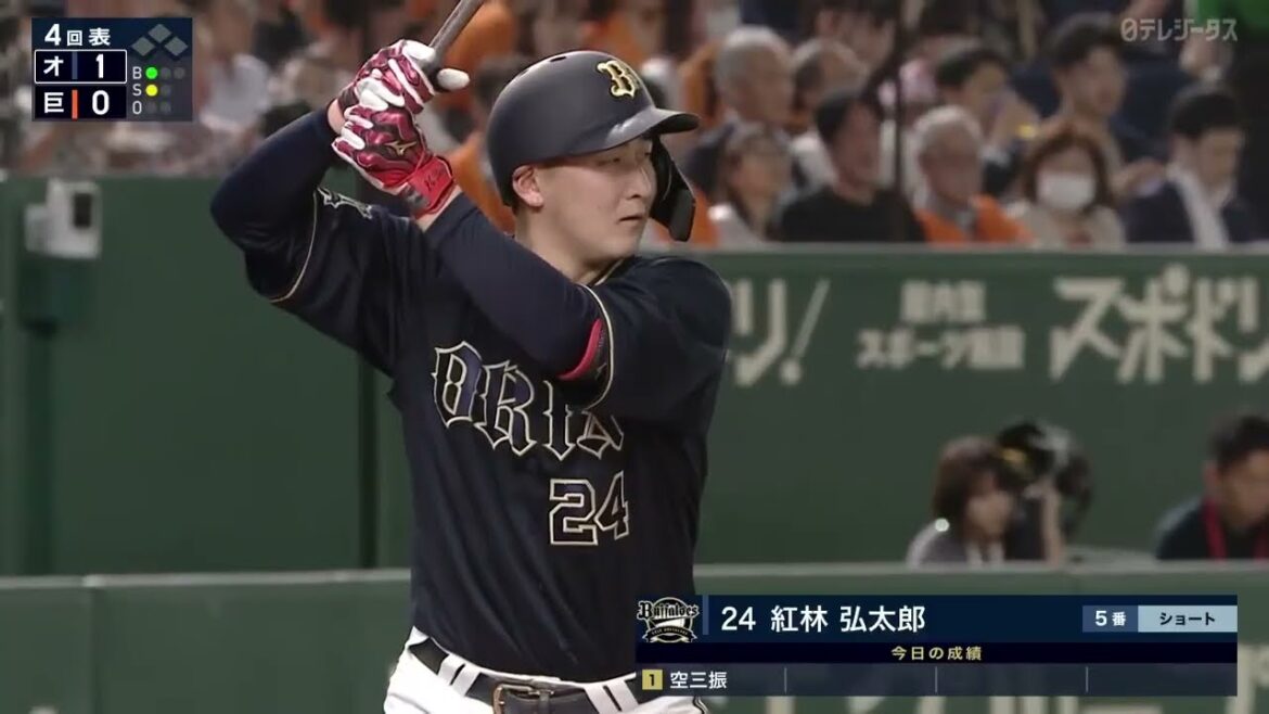 【べにのかいしんのいちげき】紅林弘太郎 貴重な追加点となる2号ソロHR!!
