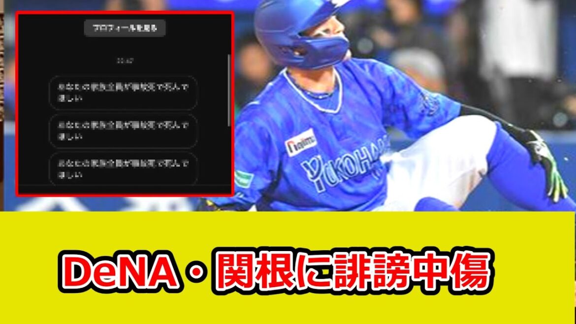 DeNA・関根大気、誹謗中傷DMを公開