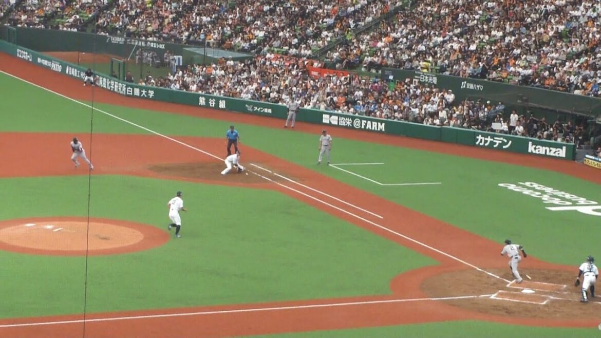 西武 ファースト佐藤龍世のキャッチによるダブルプレー　西武 vs 巨人　2024年6月1日(土)