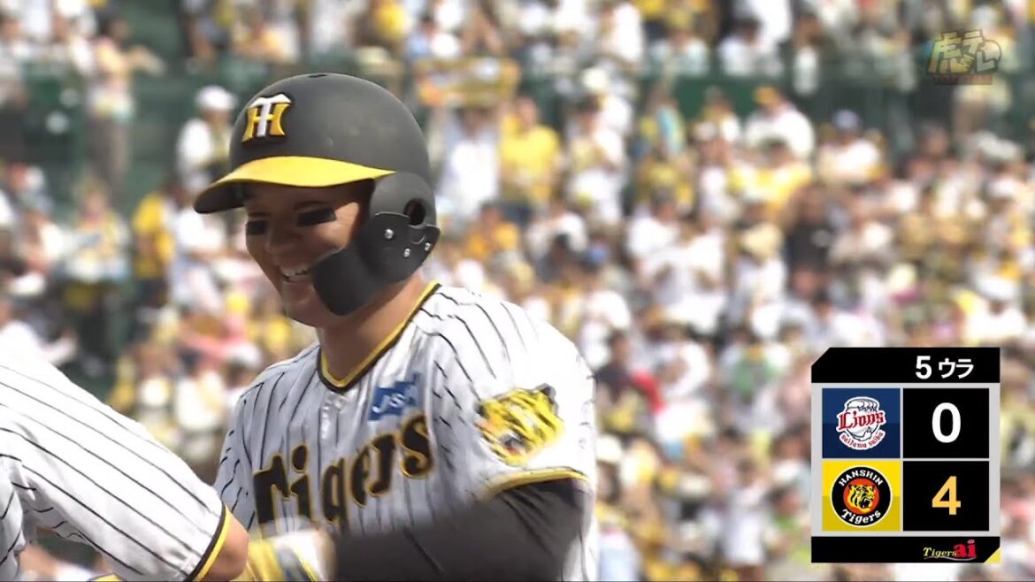 【快音再び】5回裏、#森下翔太 選手のセンター前タイムリーヒットで追加点！【2024/6/8Ｔ－Ｌ】