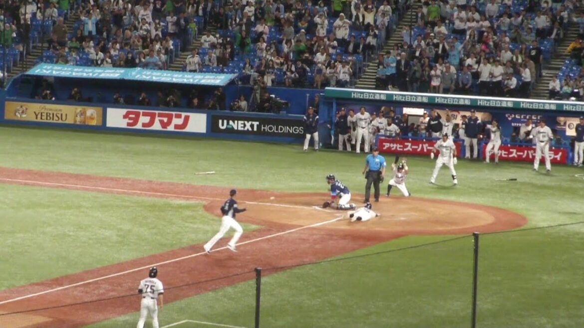 ヤクルト 山田哲人 同点の2点タイムリーツーベースヒット　ヤクルト vs 西武　2024年6月4日(火)　神宮球場