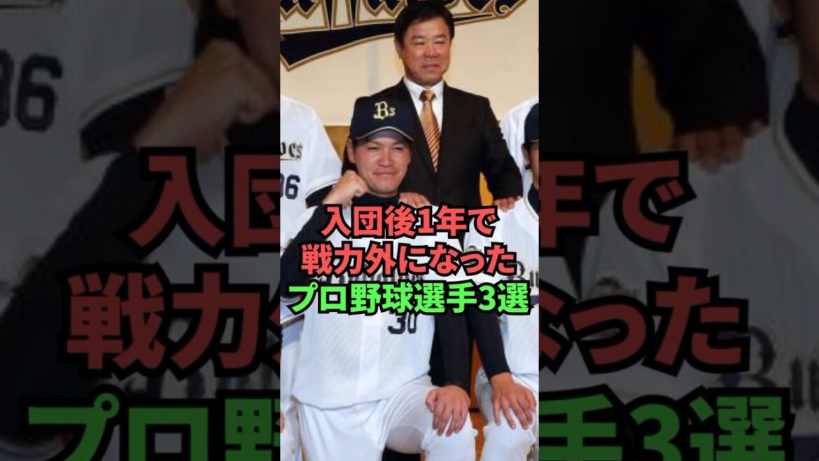 入団後1年で戦力外になったプロ野球選手3選