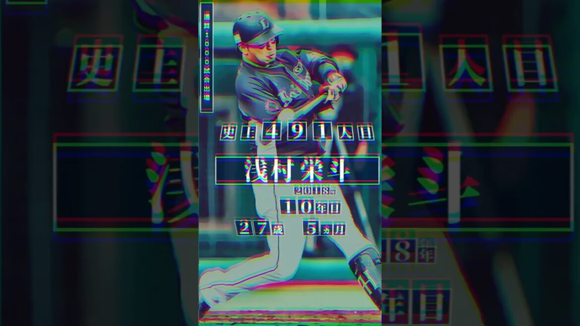 【金子侑司、1000試合出場！】直近の同球団選手 通算1000試合出場者まとめ #shorts