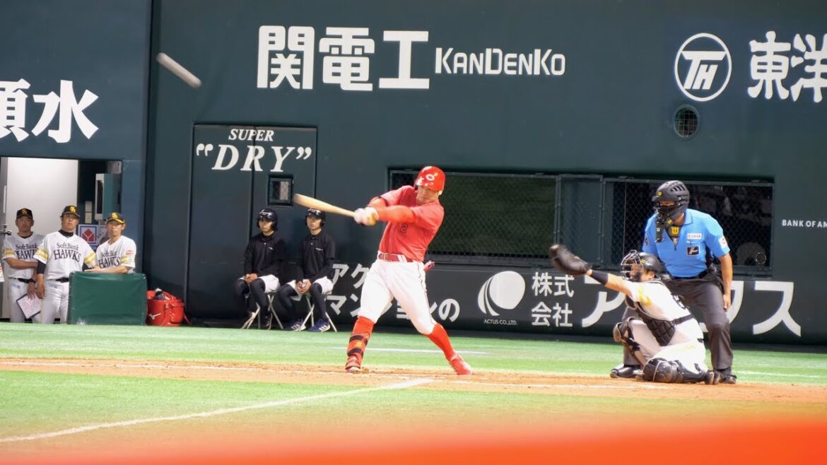 田中広輔内野手 ９回２アウトの土壇場から 起死回生の同点3ランHR