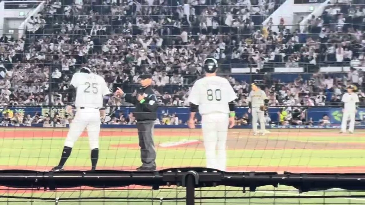 髙部瑛斗の犠牲フライ！マリーンズ同点！