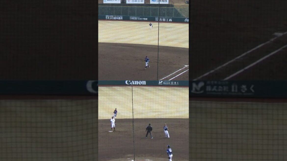 持ち味発揮！快足 舟越秀虎が盗塁を決める（春季リーグ 読売ジャイアンツ対 西武ライオンズ2024年3月10日）