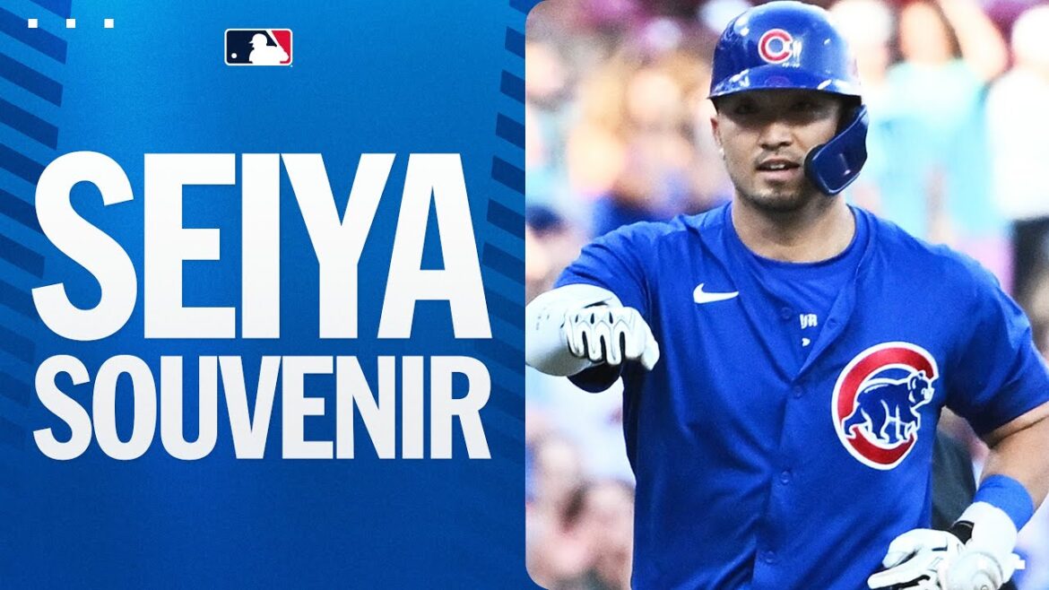 Seiya Suzuki with an UPPER DECK souvenir! | 鈴木誠也