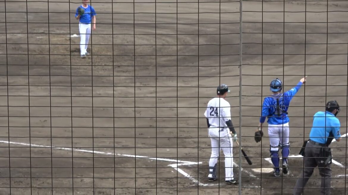 くふうハヤテベンチャーズ 高橋駿選手 第3打席 ショートフライ VS 横浜DeNAベイスターズ 髙田琢登投手 2024/5/29 ちゅーるスタジアム