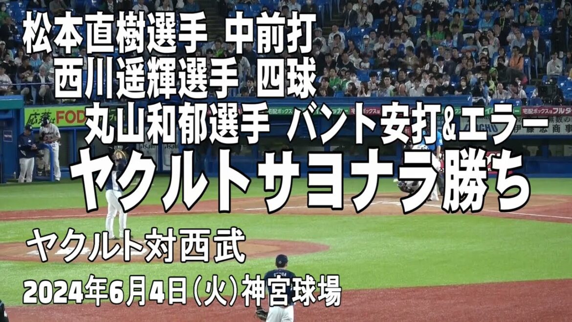 【サヨナラバント】丸山和郁選手が決める