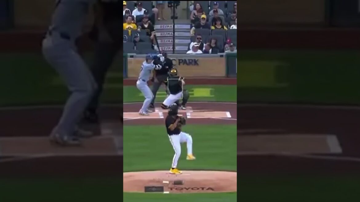 22歳のジャレッド・ジョーンズが101マイルの速球で大谷翔平を驚かせる！😲🔥 #mlb #ohtani #jaredjones #dodgers #pirates