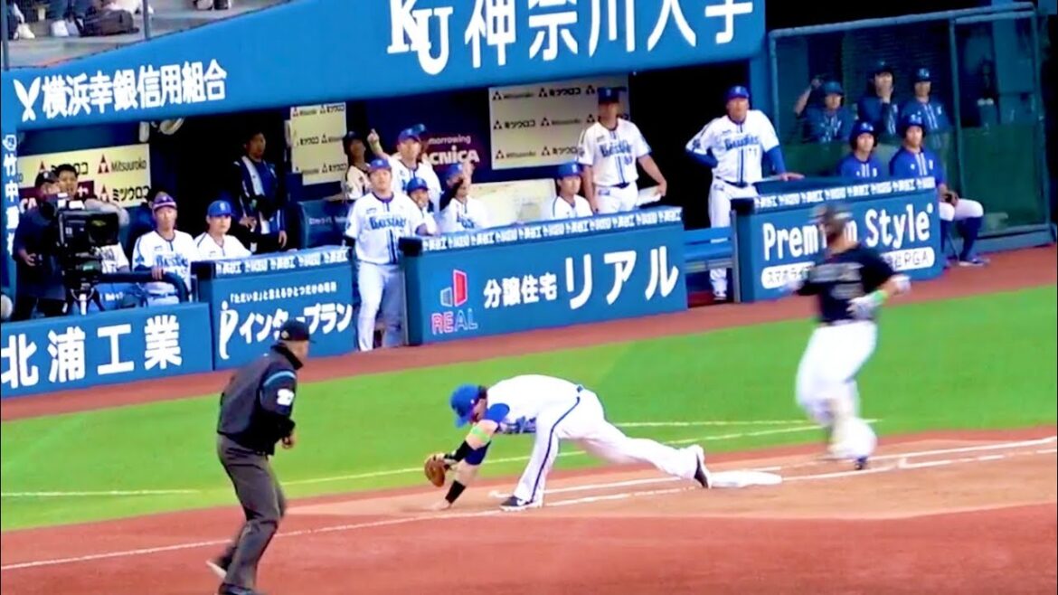 大和の美技な守備！ そしてオースティンが決死の足伸ばしで意地のアウト！ 横浜DeNAベイスターズ 2024/6/5