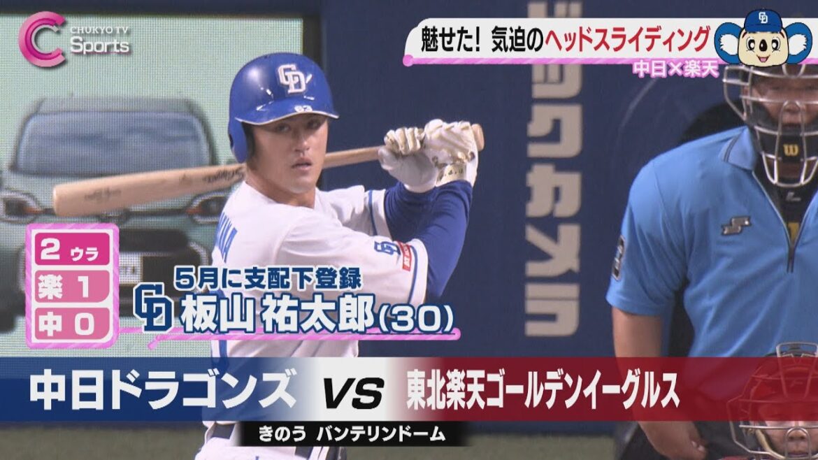 【連敗ストップ】板山が3安打猛打賞!中日vs楽天| ZIP!CHUKYO 6月10日放送 【連敗ストップ】板山が3安打猛打賞!中日vs楽天| ZIP!CHUKYO 6月10日放送