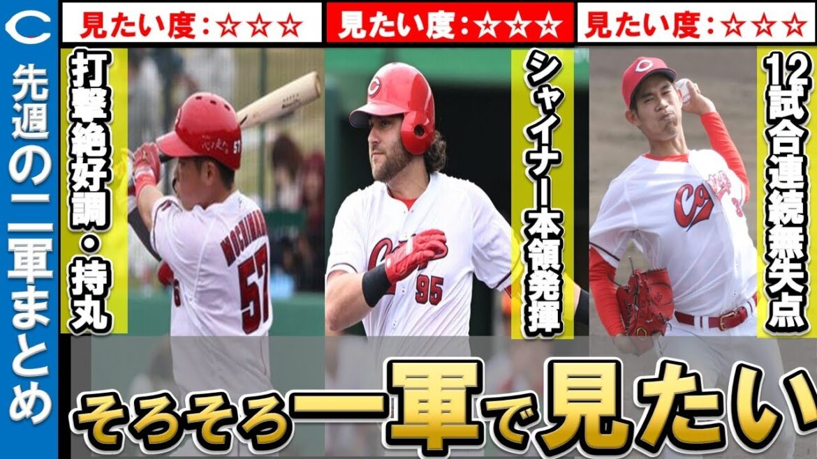 【二軍まとめ】持丸の打撃絶好調！シャイナーも上昇傾向！長谷部は無失点継続中！【広島東洋カープ】