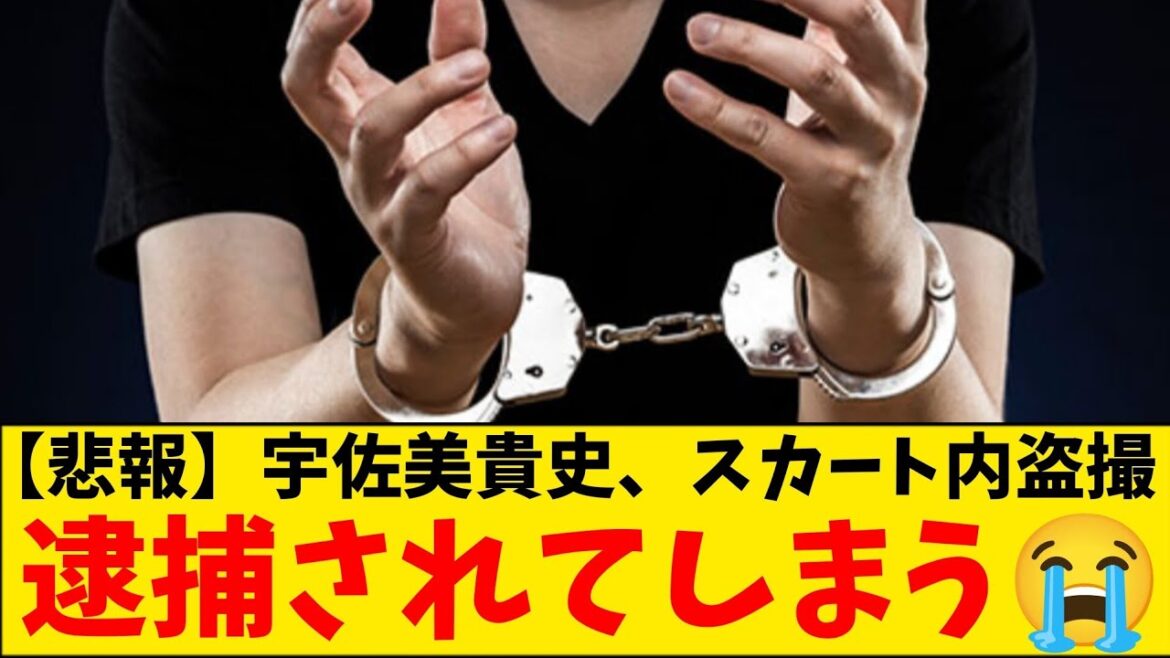 【悲報】宇佐美貴史容疑者、10代少女盗撮した疑いで逮捕😭