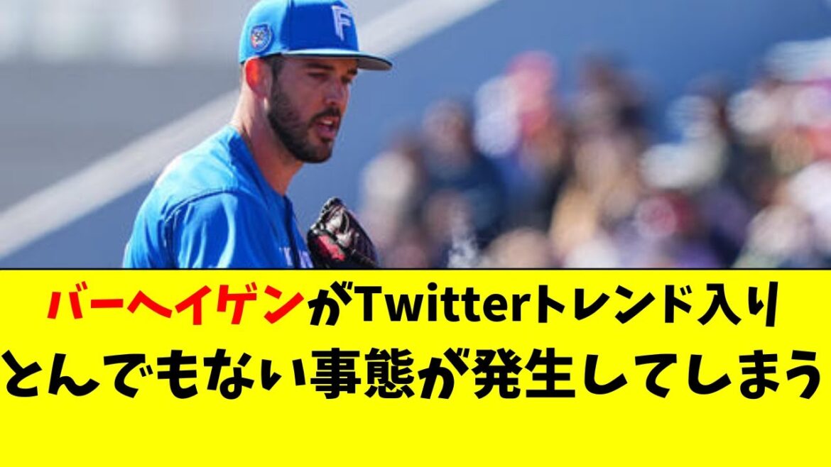 【日ハム】バーヘイゲンがとんでもない状況になってる件
