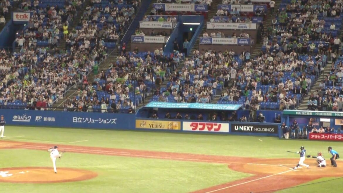 西武 岸潤一郎 ホームラン 第4号　ヤクルト vs 西武　2024年6月4日(火)　神宮球場