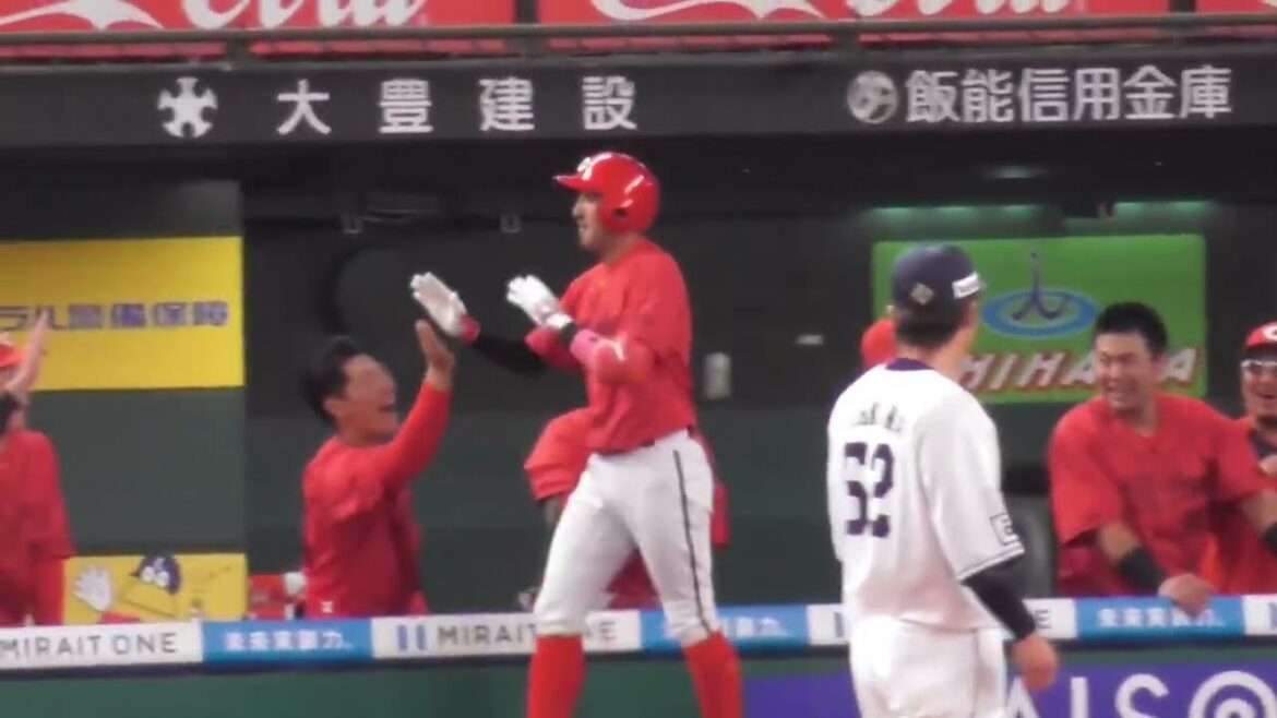 菊池涼介、レフトスタンドへ第4号ソロホームランでカープ先制！西 0-1 2024年6月11日