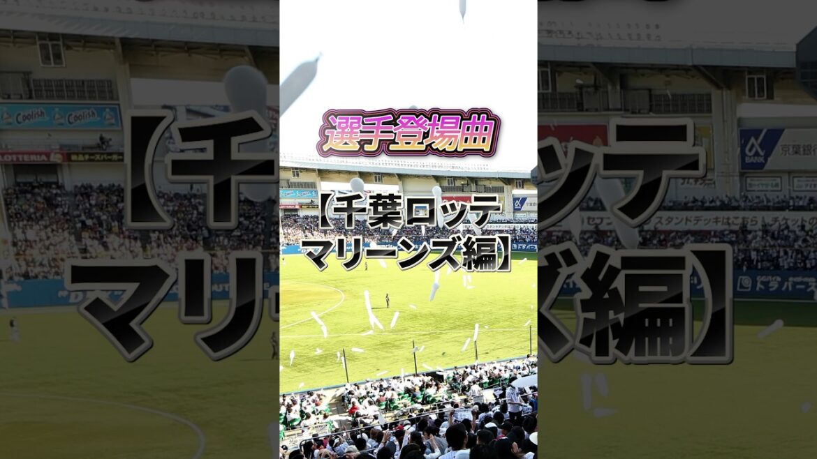 選手登場曲【千葉ロッテマリーンズ】#npb #プロ野球 #12球団 #野球 #千葉ロッテマリーンズ #登場曲