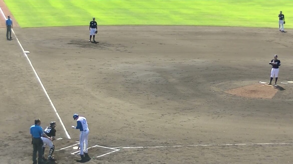 ハム古川裕大を打ち取る廣畑敦也（2024年6月5日 日本ハムファイターズ 対 千葉ロッテマリーンズ イースタン）