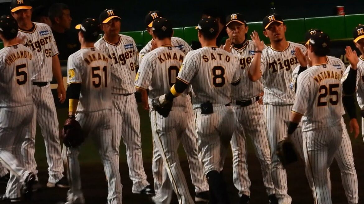 【勝利のハイタッチ】ハラハラドキドキ！魔の9回抑えた！阪神タイガース、快勝で連敗ストップ！甲子園での交流戦初勝利！ 2024.6.7