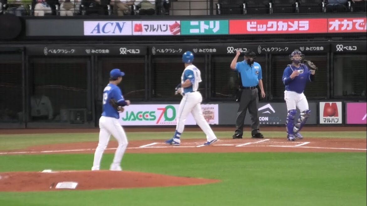 -2024.06.11-【NPB】１回裏 髙橋宏斗 初回のピンチにアリエル三振斬り‼︎ 中日ドラゴンズ（vs北海道日本ハム）