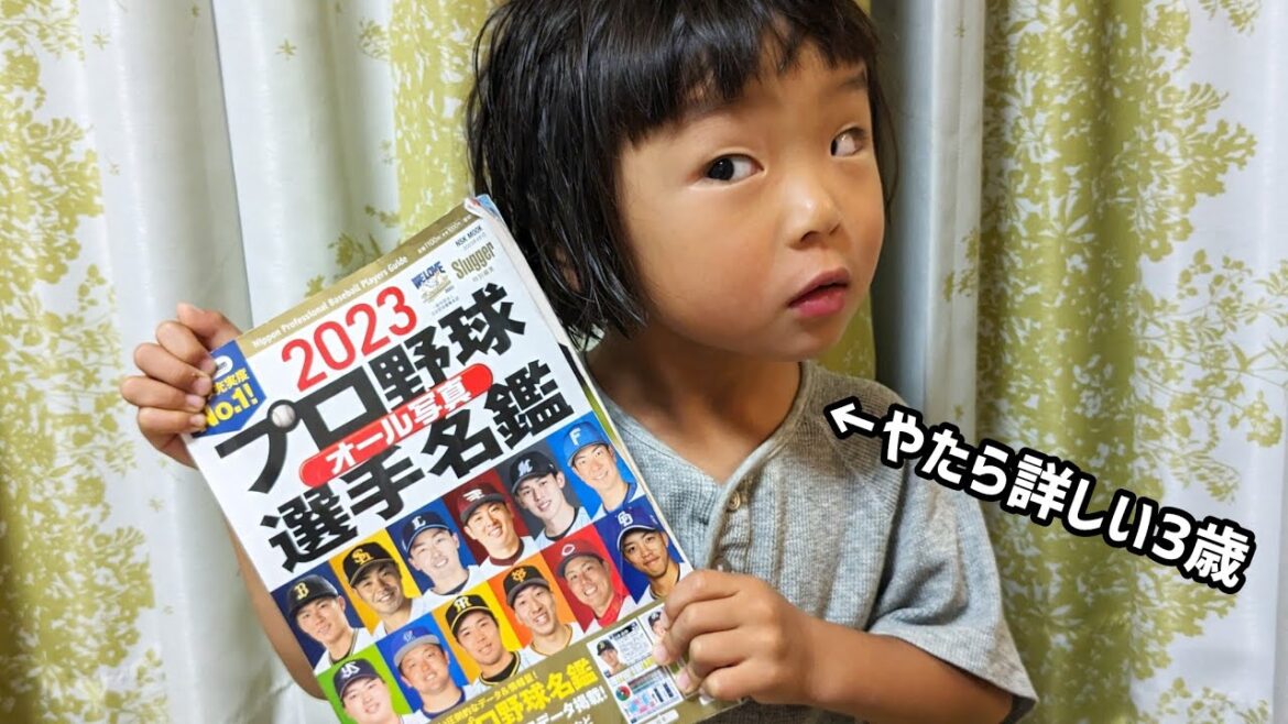 まだ字が読めない3歳 と プロ野球選手名鑑 まだ字が読めない3歳 と プロ野球選手名鑑