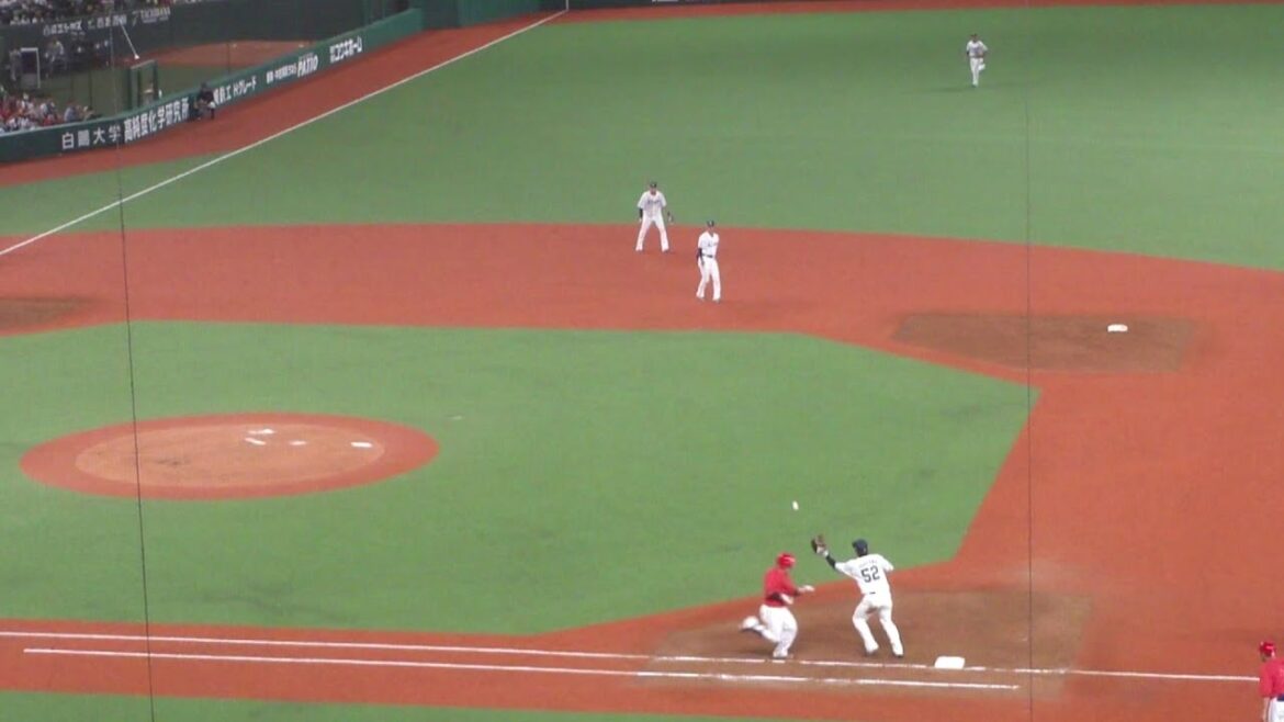 西武 元山飛優 悪送球でエラー　西武 vs 広島　2024年6月11日(火) ベルーナドーム